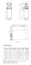 Load image into Gallery viewer, Puretec Z1 Traipla Elite-20 3-Way Mixer Tap & Filter Kit