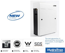 Load image into Gallery viewer, HydroTron Triple Whole House Filter System Off White With Cover