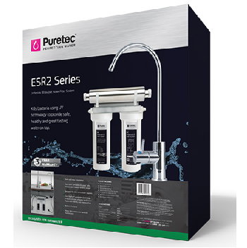 Puretec Undersink UV Water Filter System with High Loop LED Faucet