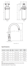 Load image into Gallery viewer, Puretec Z1 Traipla Elite-10 3-Way Mixer Tap &amp; Filter Kit
