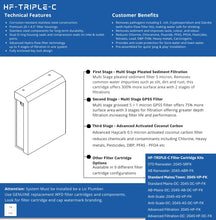 Load image into Gallery viewer, HydroTron Triple Whole House Filter System Off White
