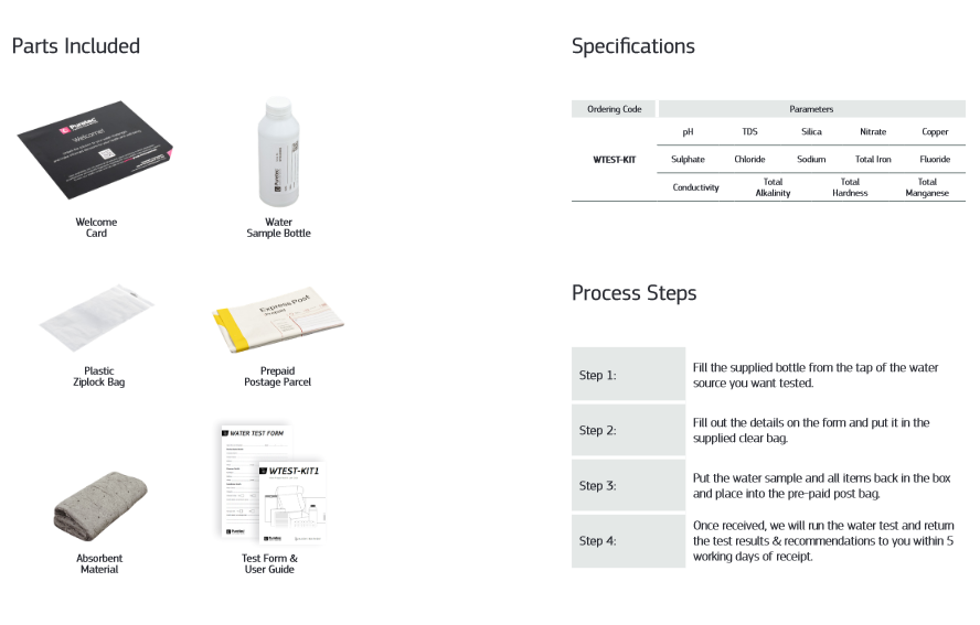 Puretec Test Kit Puretec Water Analysis Test Kit – Baldivis Water