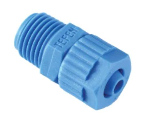 Tefen Male Thread to Tube Fitting