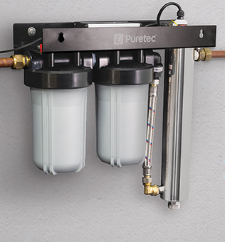 Puretec Basic Filtration & UV All-in-one Unit with Reversible Mounting Frame