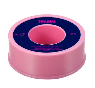 Pink Plumbers Thread Tape 12mm PTFE x 10 mtrs